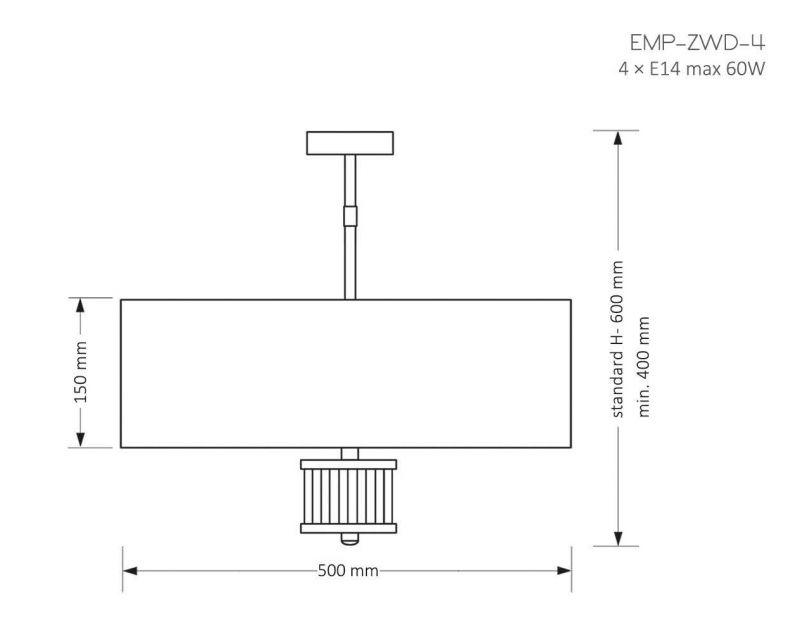 Люстра Kutek Mood Empoli EMP-ZWD-4(Z)