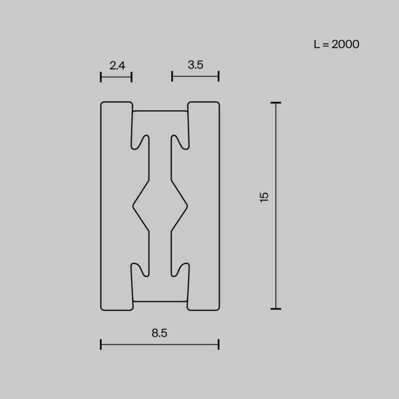 Шинопровод накладной/подвесной Maytoni Busbar trunkings Flarity TRX154-112B