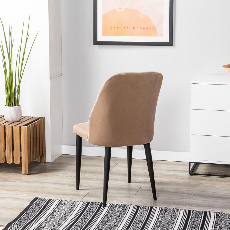 Стул R-Home Alen Diag бежевый 410127140h_Diag бежевый_черный фото 5