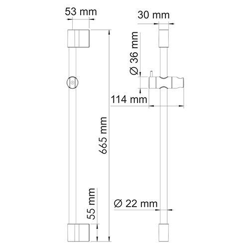 Стойка для душа WasserKRAFT Elbe A076 фото 3