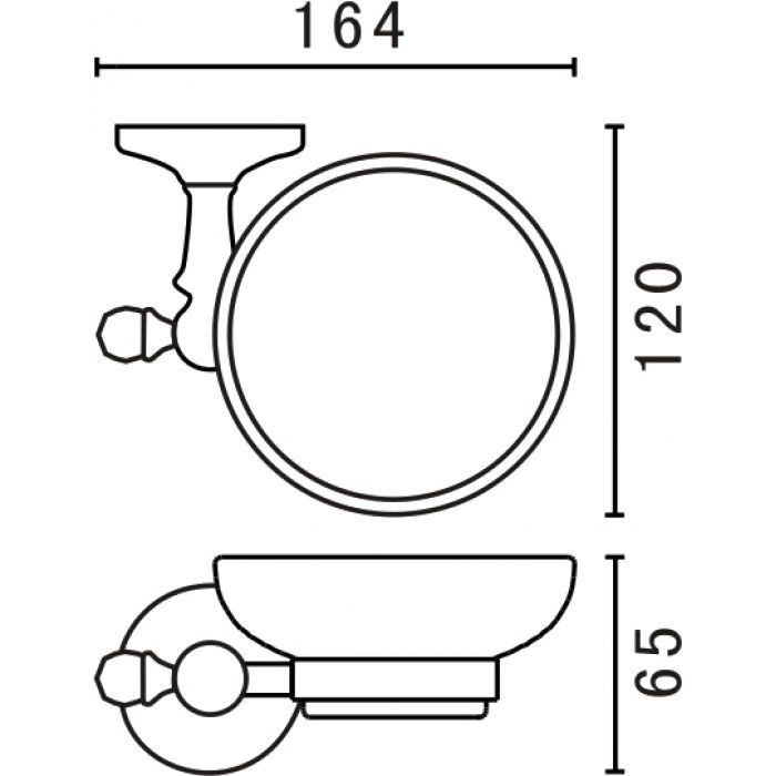 Мыльница подвесная ART&MAX ANTIC AM-E-2699AQ