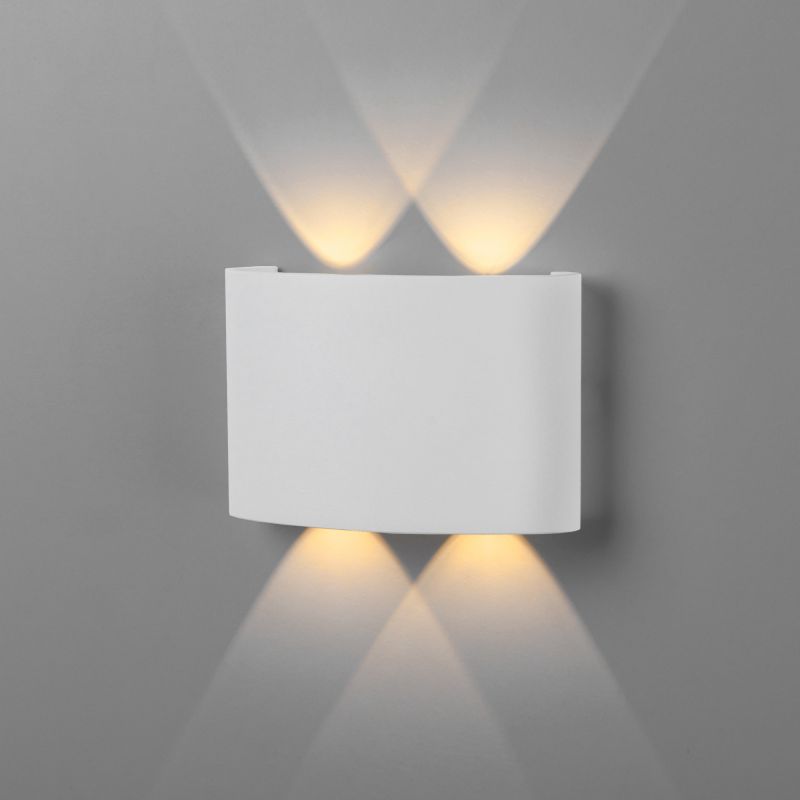Twinky double белый уличный настенный светодиодный светильник 1555 TECHNO LED