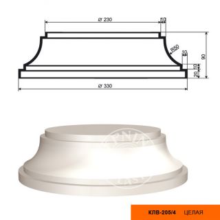 Полуколонна Decomaster КЛВ-205/4 (90*330*330мм)