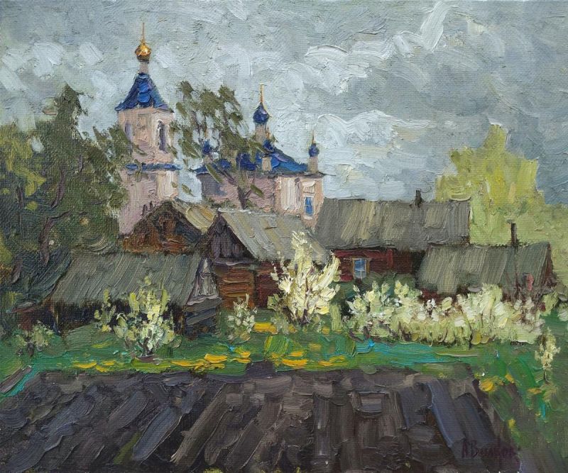 Картина "В мае. Сады цветут" Вилков Андрей