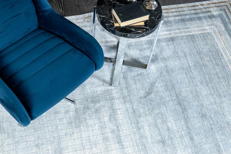 Турецкий ковер из шёлка и эвкалиптового шёлка Carpet «SALVATORE APARTMENT» DG84A-CRE-YEL 80 x 150 см фото 8
