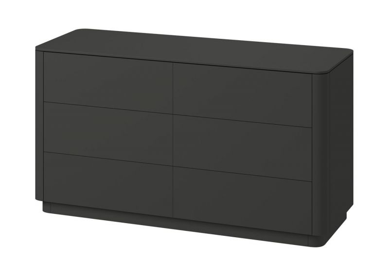 Комод  Ellipsefurniture Tammi 6 ящиков ширина 140 см (черный) TM010206030101 фото 2