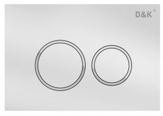 Клавиша смыва D&K Bayern DB1529016, белая, механическая