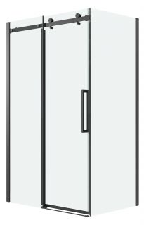Душевой уголок Grossman Classic 120.K33.04.1490.21.00, 140х90 см, профиль черный матовый, стекло прозрачное