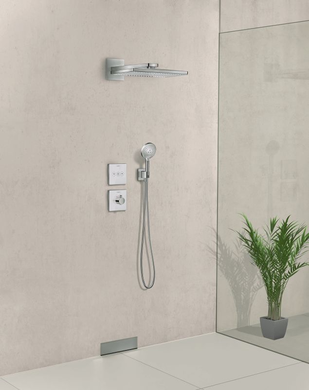 Переключатель потоков Hansgrohe ShowerSelect Trio/Quattro 15764000 на три потребителя