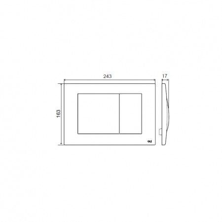 Панель механическая Oli METAL DUAL 656004