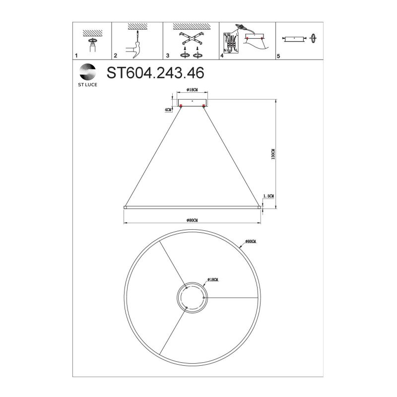 Подвесной светильник ST Luce ST604 OUT ST604.243.46 фото 3