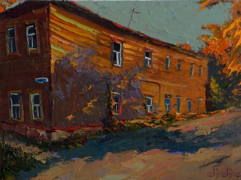 Картина "Гуляет осень" 39x30 Головченко Алексей