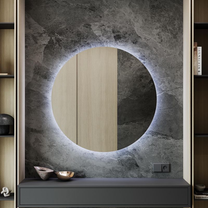 Зеркало безрамное с холодной подсветкой GENGLASS RAUNTEL NF LED L BD-2374125 фото 2