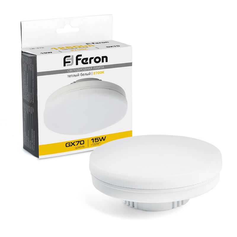 Лампа светодиодная Feron GX70 15W 2700K LB-472 48303
