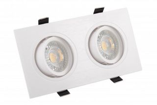 Встраиваемый светильник Denkirs DK3020WW IP 20, 10 Вт, GU5.3, LED, белый, пластик DK3022-WH