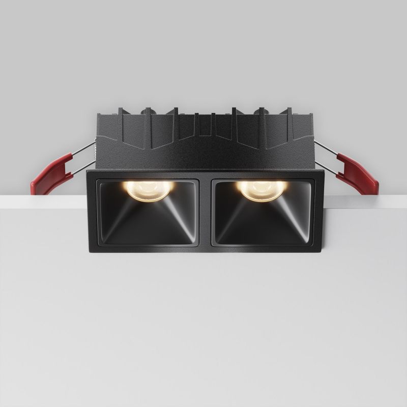 Встраиваемый светильник Maytoni Alfa LED 3000К(теплый) 20W DL043-02-10W3K-SQ-B-1 фото 11