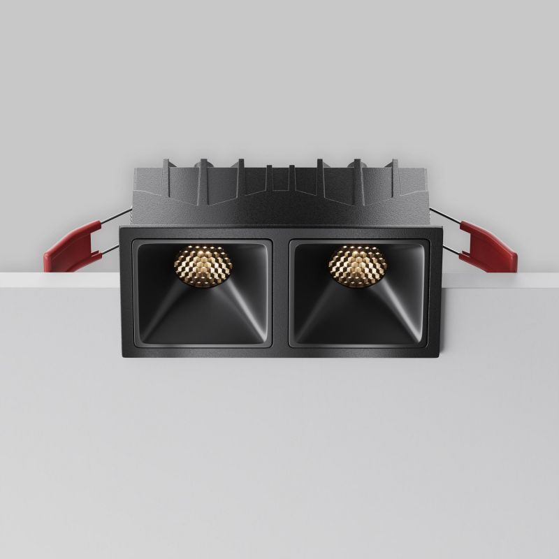 Встраиваемый светильник Maytoni Alfa LED 3000К(теплый) 20W DL043-02-10W3K-SQ-B-1 фото 7