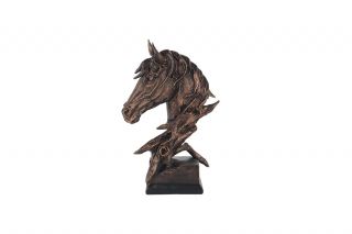 Статуэтка Garda Decor "Голова лошади" бронзовая BD-3144994