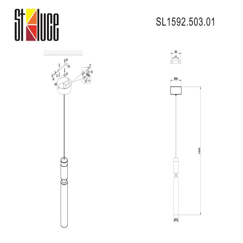 Светильник подвесной ST Luce TUORE SL1592.503.01