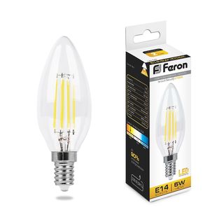 Лампа Эдисона ретро Feron 5W 230V E14 2700K, LB-58 25572