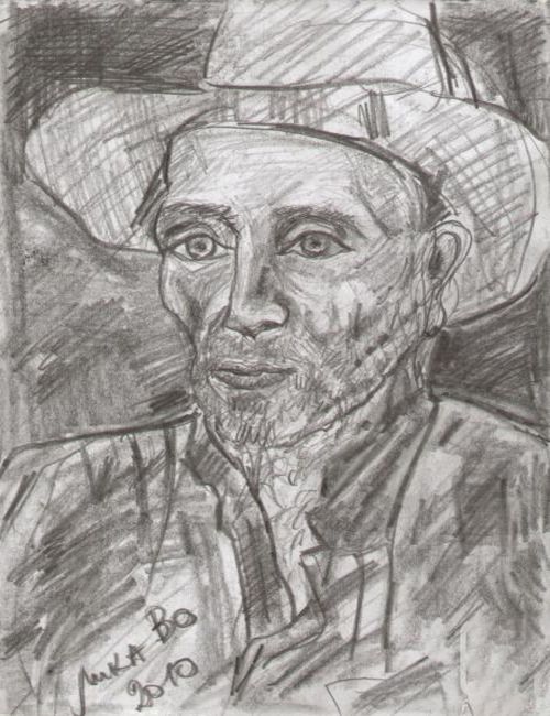 Картина "В рыбацкой шляпе" Лика Волчек