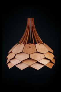 Подвесной деревянный светильник Woodshire Далия 1240mx