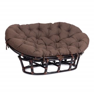 Диван TetChair MAMASAN 23/02 W /с подушкой/ черно-коричневый, коричневый BD-3074192