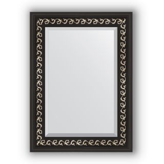 Зеркало с фацетом в багетной раме 55х75 Evoform EXCLUSIVE BY 1125 черный ардеко