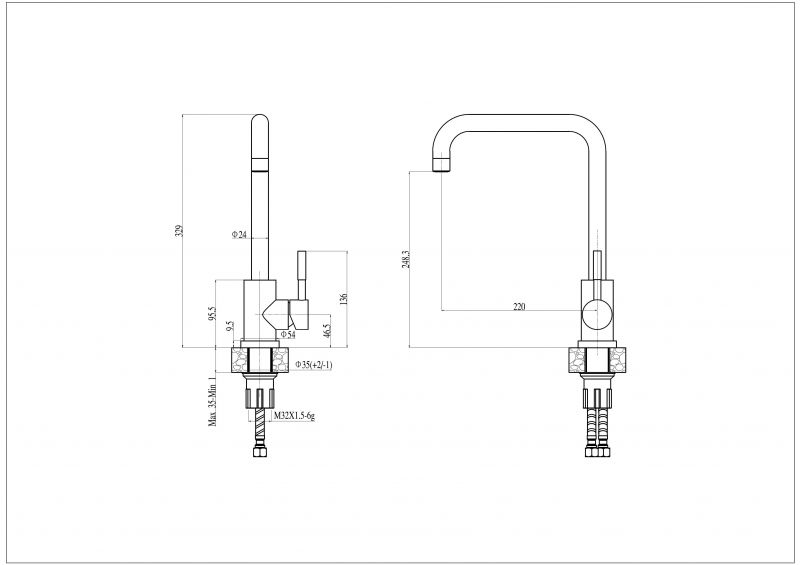 Смеситель Haiba HB71304-4 фото 2