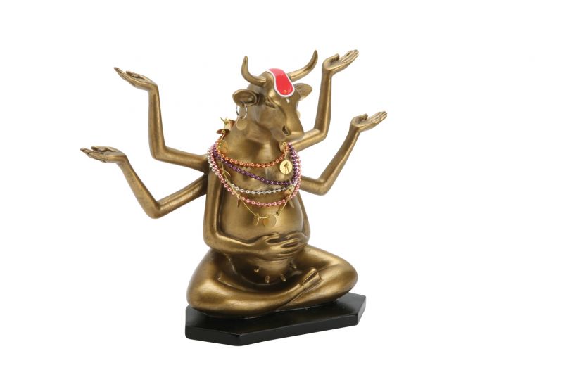 Коллекционная корова CowParade Gala Night/Buddha Cow BD-1611721