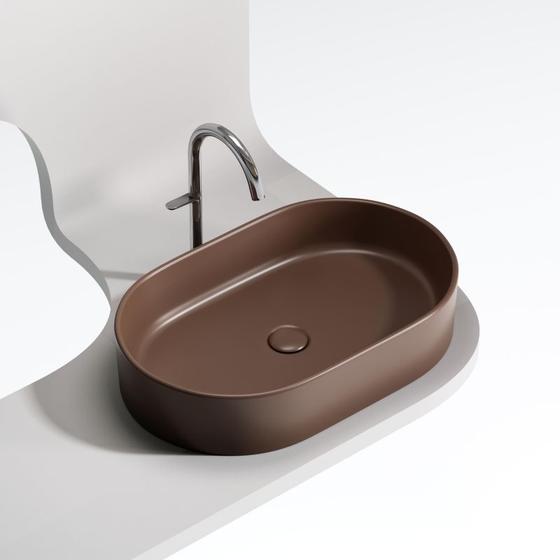 Раковина-чаша Ceramica Nova Element CN6048MDB 60 см, темно-коричневый фото 2