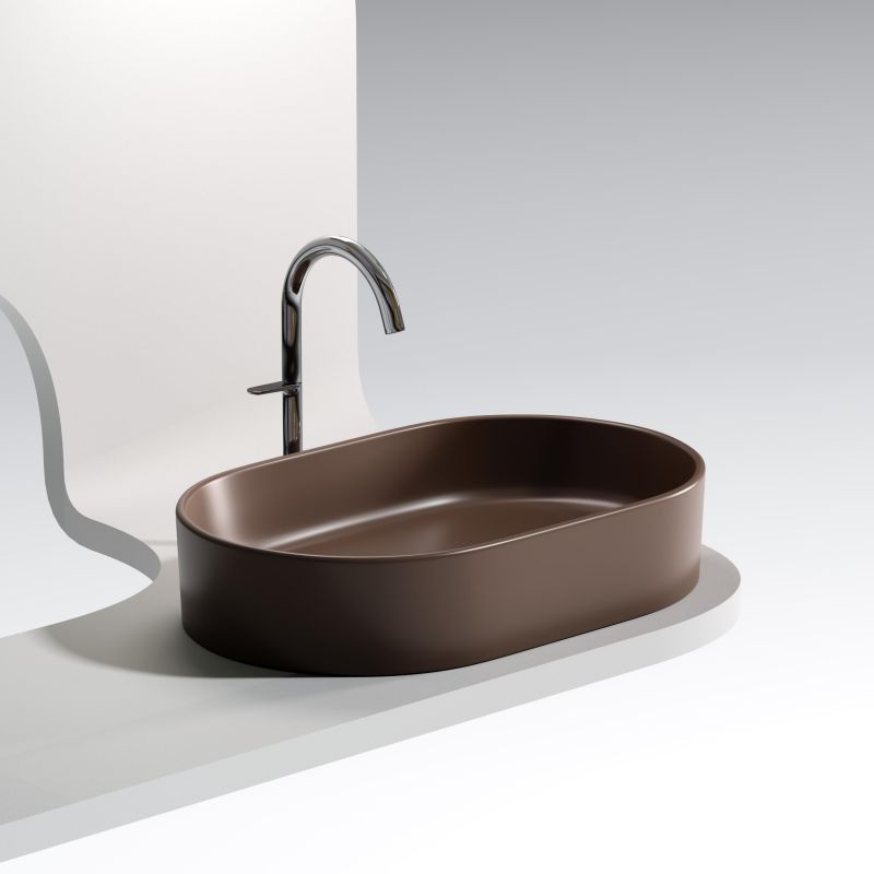 Раковина-чаша Ceramica Nova Element CN6048MDB 60 см, темно-коричневый фото 7
