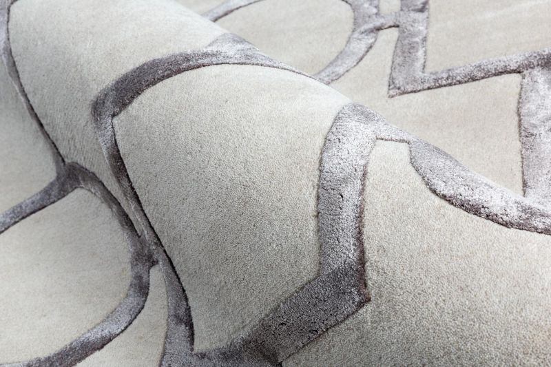 Индийский ковер из шерсти, арт-шёлка и хлопка Carpet «GEOMETRIC» G1-COLOR1 245 x 345 см фото 5