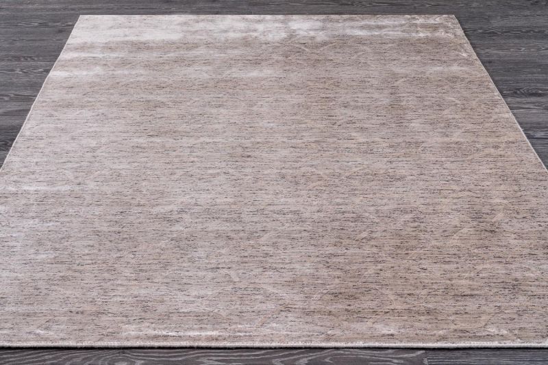 Индийский ковер из арт-шёлка и шерсти Carpet «JAZZ» 2019008-SMOKE GREY 196 x 299 см фото 5