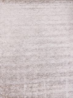 Индийский ковер из арт-шёлка и шерсти Carpet «JAZZ» 2019008-SMOKE GREY 196 x 299 см
