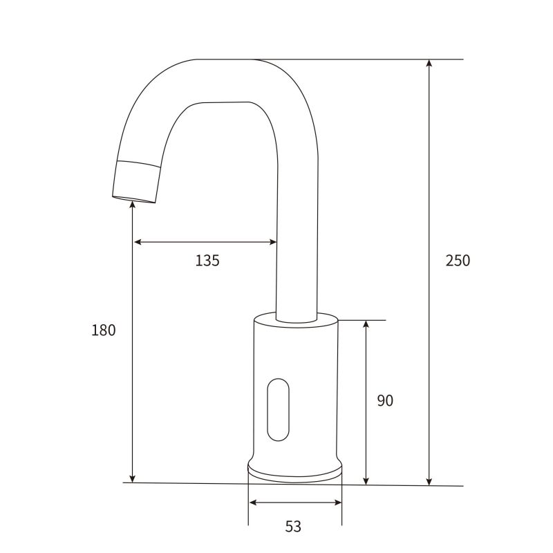 Электронный смеситель для раковины BeWash Photocell BWAM0BS869 фото 2