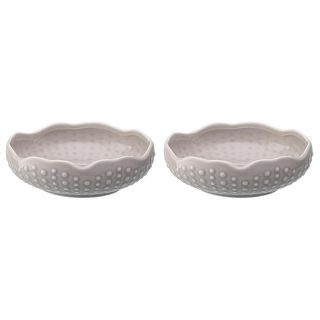 Набор из 2 сервировочных тарелок Tkano Sea Treasures серого цвета BD-3132841
