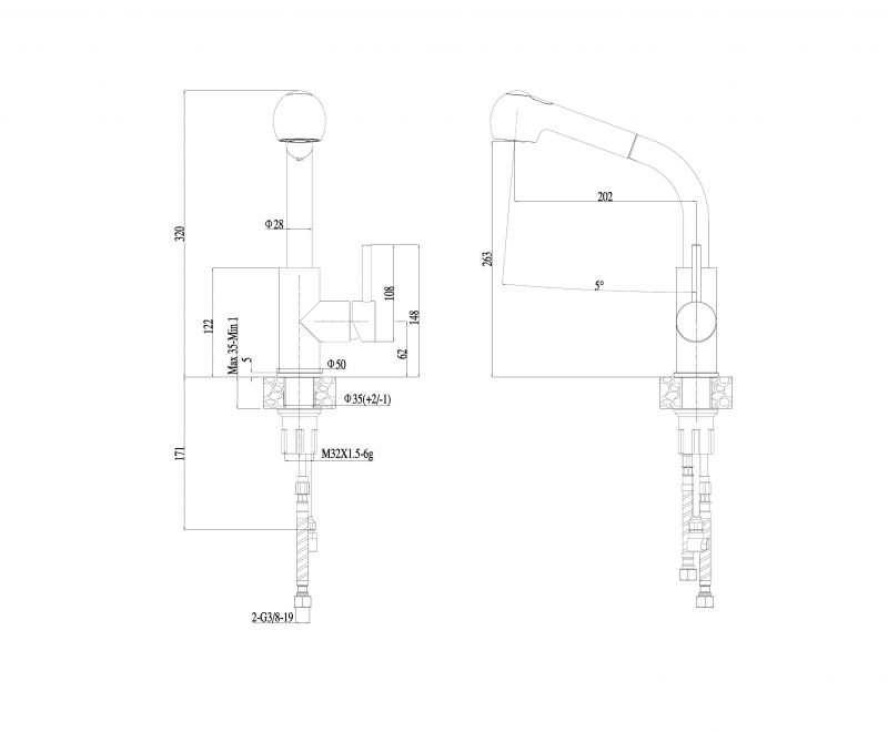 Смеситель Haiba HB70304-2 фото 2