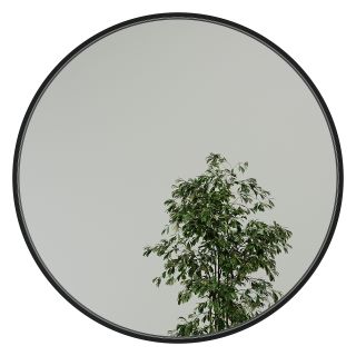 Настенное зеркало в раме GENGLASS RAUNTEL М BD-2138137 чёрное