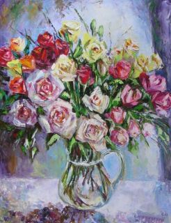 Картина "Букет роз" 65x50 Светлана Круглова