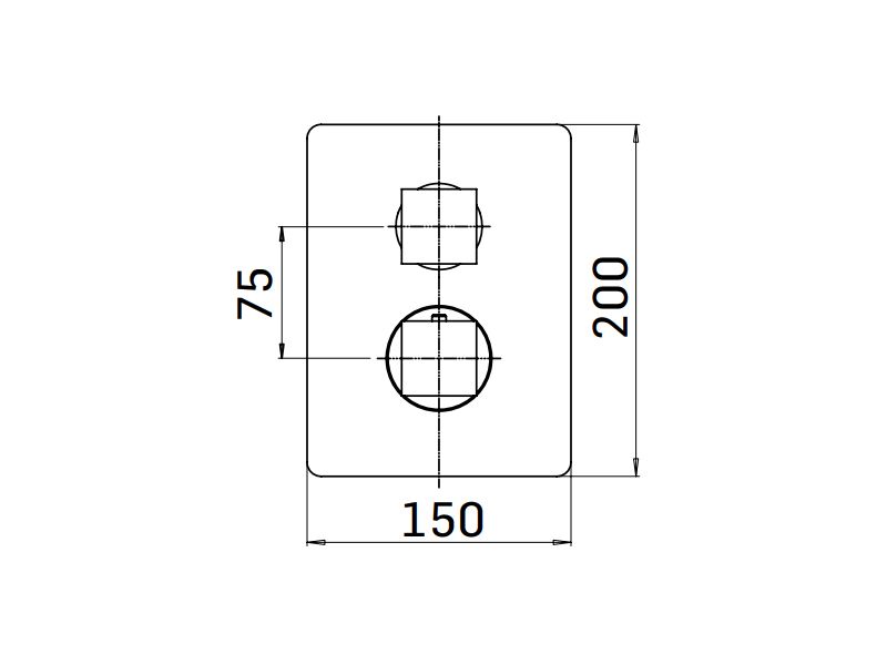 Смеситель-термостат для душа Mamoli Feel 3246PE000001 фото 2