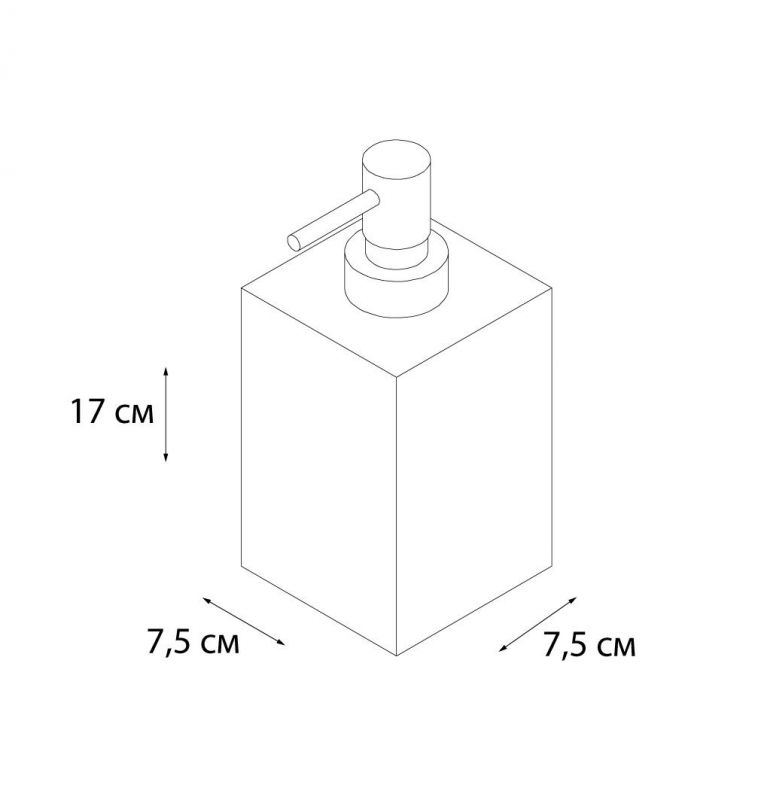 Дозатор для жидкого мыла Fixsen Sole FX-301-1 хром