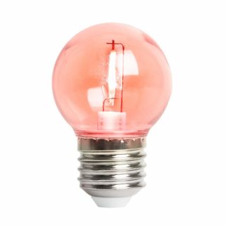 Лампа светодиодная Feron LB-383 48933 Шарик прозрачный E27 2W красный