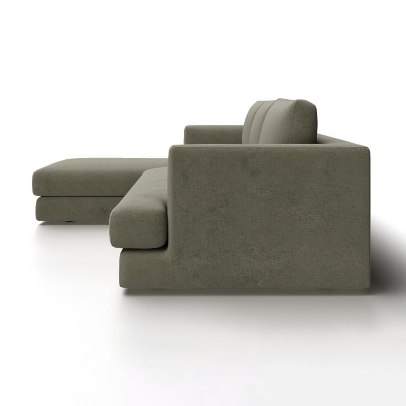 Модульный диван Highland Furniture CROSS SECTIONAL 286см серого цвета фото 3