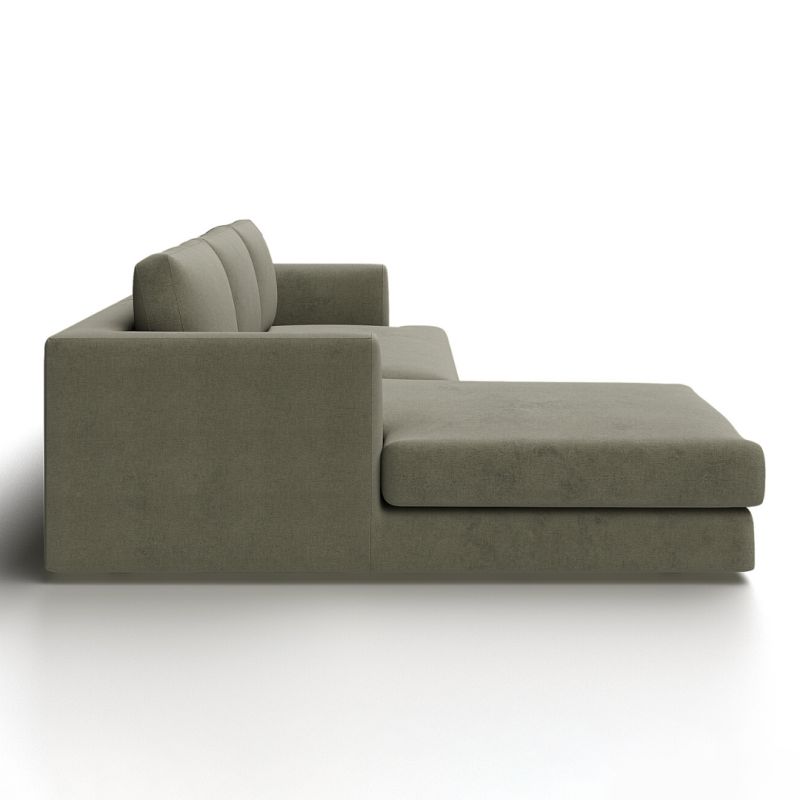 Модульный диван Highland Furniture CROSS SECTIONAL 286см серого цвета фото 4