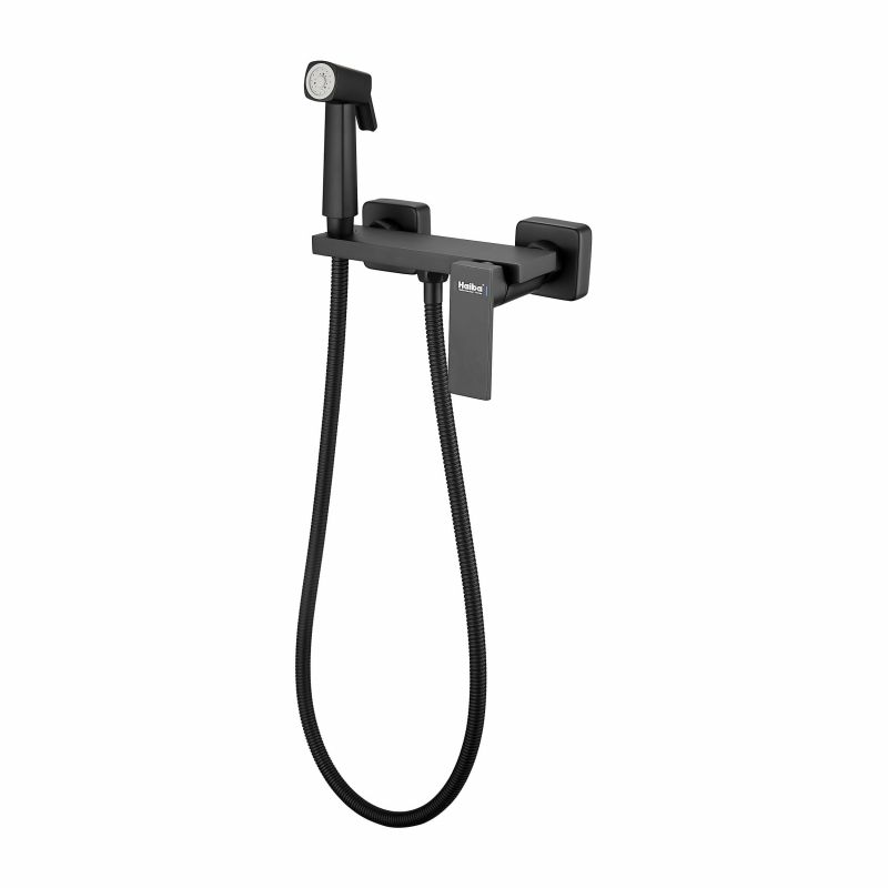 Гигиенический душ со смесителем Haiba HB5517-7 черный фото 1