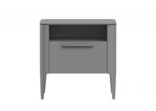 Тумба прикроватная Ellipsefurniture Type 1 полка 1 ящик ширина 50 см (серый) TY010303430101