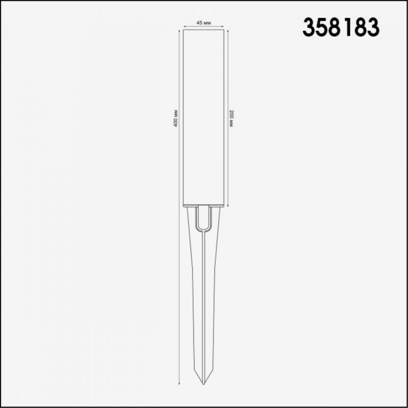 Корпус для модуля (арт. 358180 - 358181) Novotech NOKTA 358183