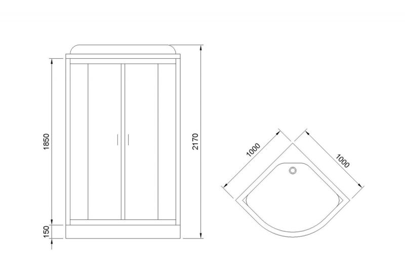 Душевая кабина Royal Bath  НК RB100HK6-WT 100x100 фото 4