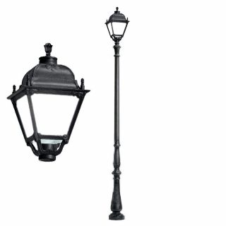 Парковый фонарь Fumagalli черный, бежевый U33.205.000.AYH27